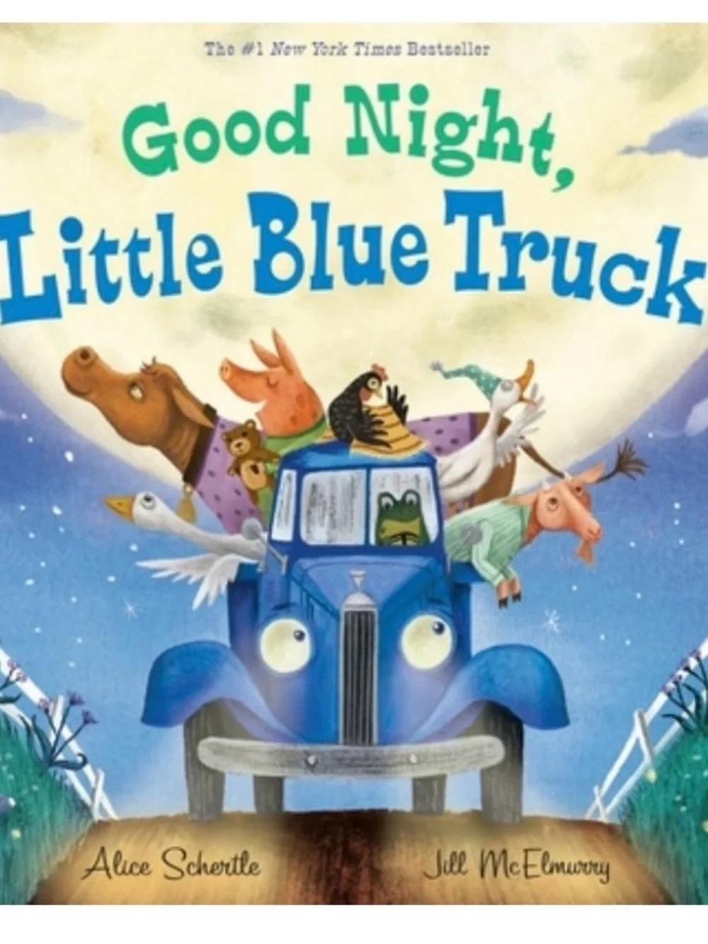 Good Night, Little Blue Truck - Blue Kids Toy Book Hardcover